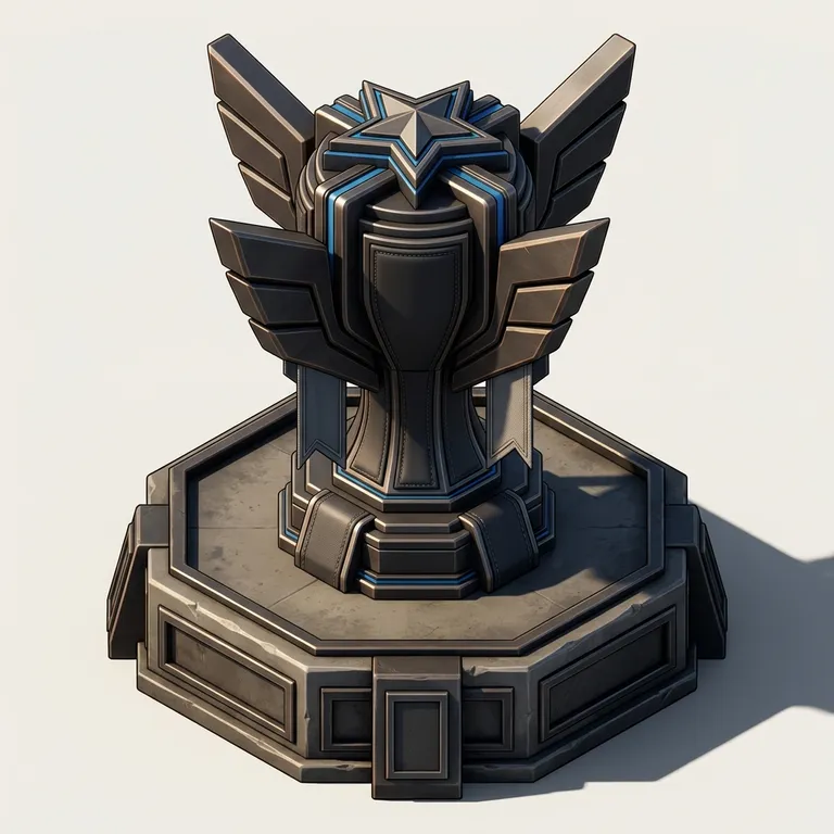 Icon Piala gaya Isometric 3D, dibuat dengan Iconnih