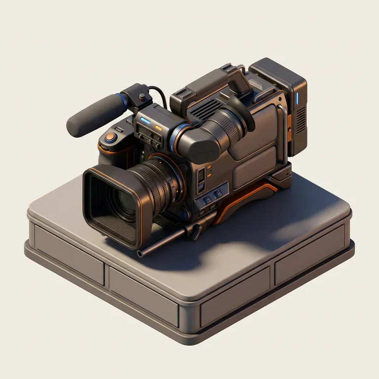 Camera icon in Isometric 3D Icons style, made with Iconnih