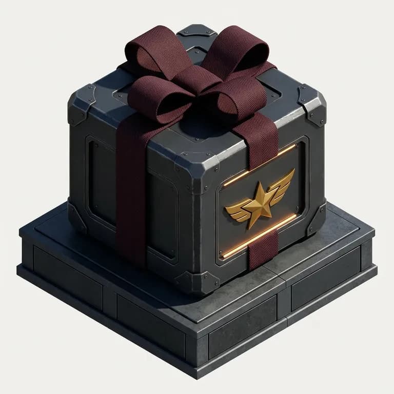 Gift icon in Isometric 3D style, made with Iconnih