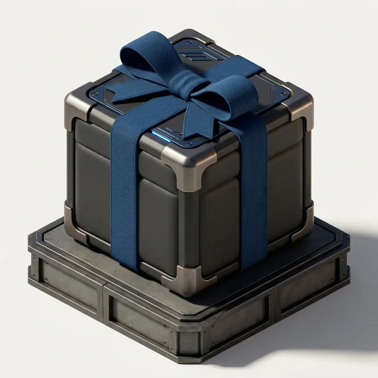 Gift icon in Isometric 3D style, made with Iconnih