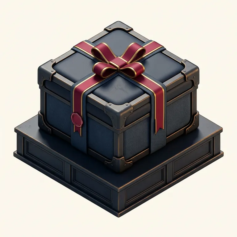 Gift icon in Isometric 3D style, made with Iconnih