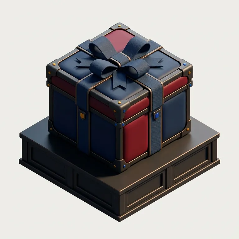 Gift icon in Isometric 3D style, made with Iconnih