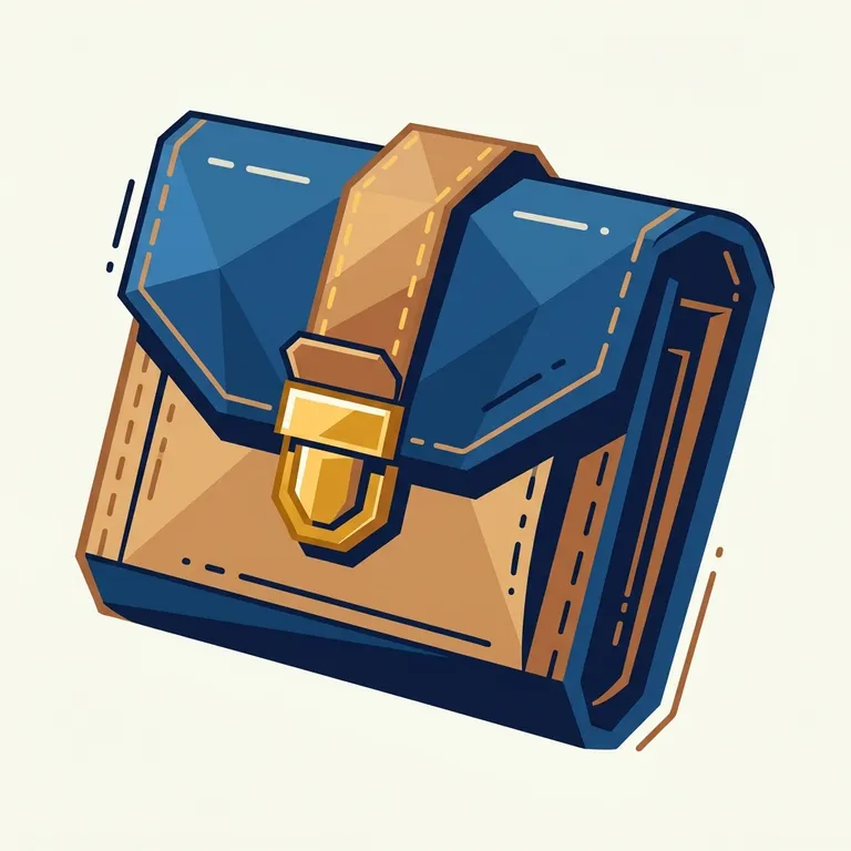 Wallet icon in Flat Vector style, made with Iconnih